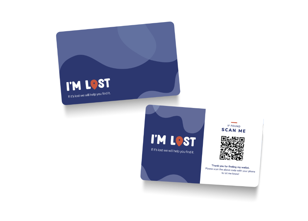 I'm Lost wallet insert product