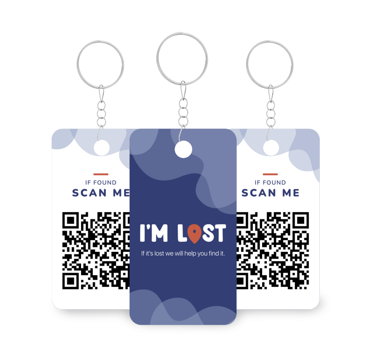 I'm Lost key tag product