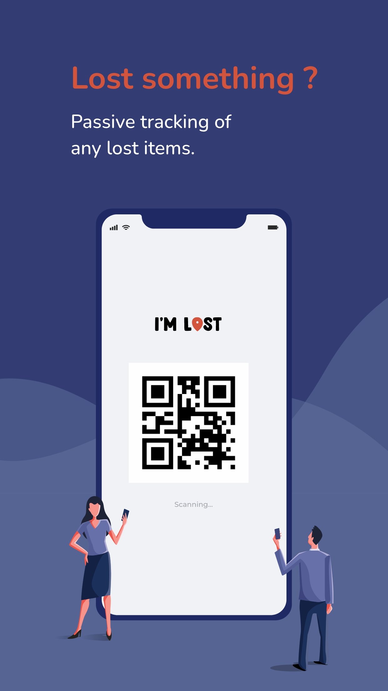 I'm Lost mobile app screen